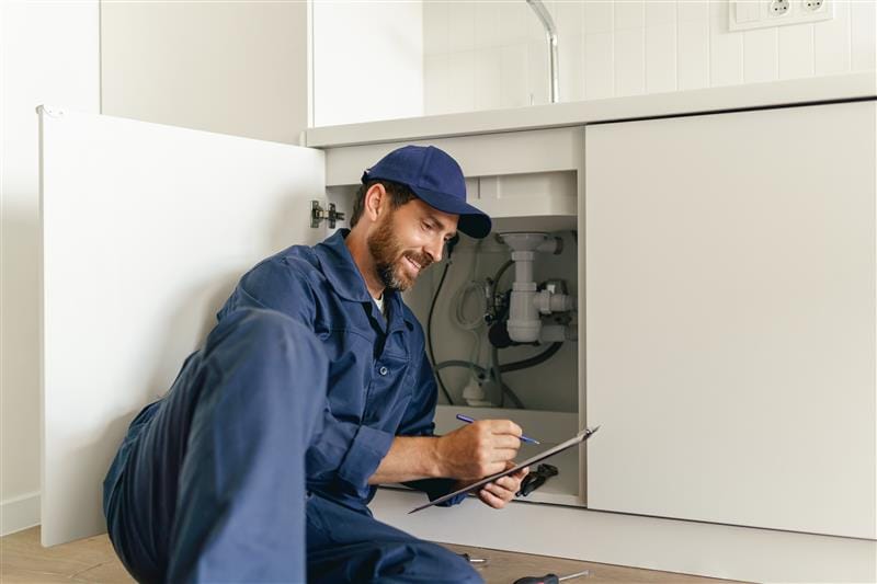 Residential plumber providing service in a Stevenson Ranch home
